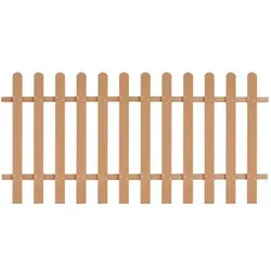 WPC Lattenzaun Braun 60 cm - Hochwertiger Holzzaun aus WPC, idealer Sichtschutz für Ihren Garten mit einem Abstand von 9 cm zwischen den Latten.