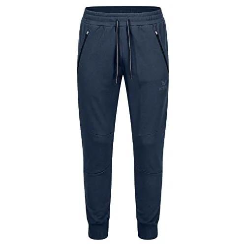 Erima Herren Trainingshose Essential Sweathose 250273 L - Moderne Sweatpants mit weichem Baumwollmix, verstellbarem Bund und praktischen Reißverschlusstaschen für optimalen Tragekomfort beim Training.