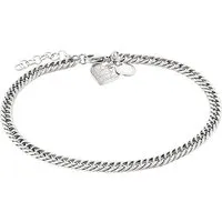 Liebeskind Berlin Fußkette LJ-0858-A-25 Edelstahl - Elegante Fußkette aus Edelstahl mit Herzanhänger, 25 cm lang, ideal für das stylische Accessoire in jedem Outfit. Perfekt als Geschenk für besondere Anlässe.