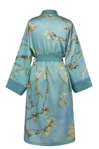 Beddinghouse x Van Gogh Museum Kimono L/XL - Bademäntel für Herren, inspiriert von Van Gogh, aus 100% Lyocell, waschbar bis 40 Grad und trocknergeeignet, ideal für stilvolles Entspannen.