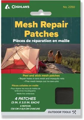 Coghlans Moskitonetz Reparatur Patches, 7,6x9cm, 4er-Pack