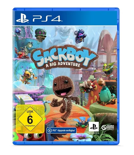 Sackboy A Big Adventure - PS4 - 3D-Plattforming Spiel für PS4, erlebe das Abenteuer allein oder im chaotischen Multiplayer mit bis zu 4 Freunden!