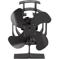 Valo Ofenventilator Kaminventilator für Ofenrohr - Sonstiges Kaminzubehör mit 46-Grad-Drehfunktion für effiziente Wärmeverteilung, geräuschlos und stromlos, ideal für ein gemütliches Zuhause.