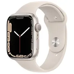 Apple Watch Series 7 45 mm - Polarstern Aluminiumgehäuse - Smartwatch mit großem Display für einfache Bedienung und bessere Lesbarkeit, ideal für Fitness und Lifestyle.