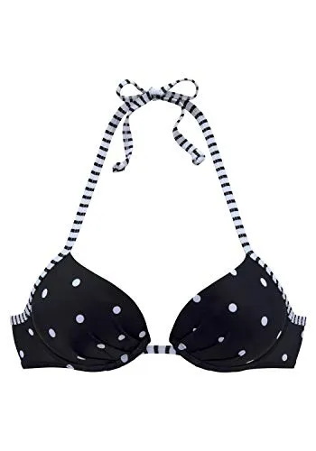 s.Oliver Alpha KAT-60 Bikini, Schwarz-weiß, 36C