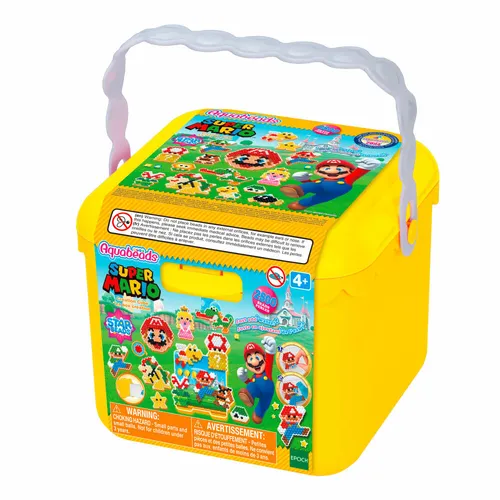 Aquabeads 31774 Kreativwürfel - Super Mario - Sonstige Spielware für kreative Bastelstunden, fördert die Feinmotorik und die Fantasie von Kindern im Alter von 4 bis 9 Jahren.
