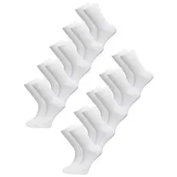 Tazzio Langsocken 10er-Pack Herren Socken A908 (Set, 10-Paar, 10 Paar) Langsocken weiß 35-38