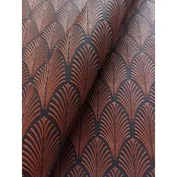 Newroom Tapete Schwarz Vliestapete Glitzer - Barock Glamour mit Pfauenfeder - Tapeten in Schwarz Bronze mit glitzernden Ornamenten, ideal für stilvolle Raumgestaltung. Hochwertiges, lichtbeständiges Material und inkl. Tapezier-Ratgeber für perfekte Ergebnisse.
