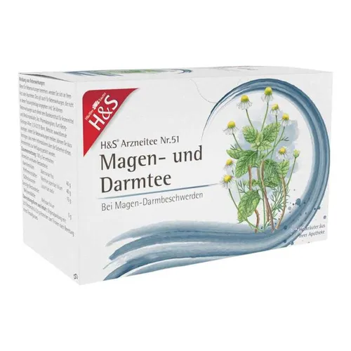 H&s Magen- Und Darmtee Filterbeutel - Tee zur Unterstützung der Magen- und Darmgesundheit, wohltuend und beruhigend für den Verdauungstrakt.