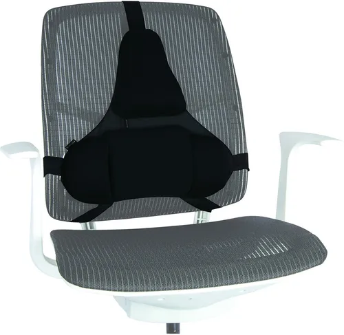 Fellowes Rückenstütze Professional Series, 4-teiliges Memory Foam Kissen 80418 - Sitzkissen & Lagerungshilfen, ergonomisches Design für optimale Unterstützung und Komfort während des Sitzens.