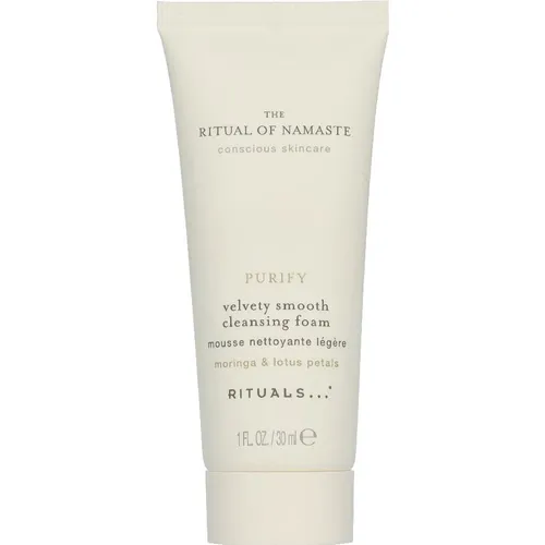 Rituals Namaste Velvety Smooth Cleansing Foam – Reinigungsschaum (30 ml) - Sanfter Reinigungsschaum für eine gründliche Gesichtsreinigung. Der luxuriöse Schaum hinterlässt ein geschmeidiges Hautgefühl und ist ideal für die tägliche Pflege.