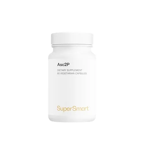 Supersmart - Asc2P 250 mg - Leistungsstarkes Anti-Aging Vitamin C - Magnesiumpräparate mit 20-mal stärkerem Vitamin C für effektiven Zellschutz und Anti-Aging-Effekte. Glutenfrei und nicht GVO, ideal für Ihre Gesundheit.