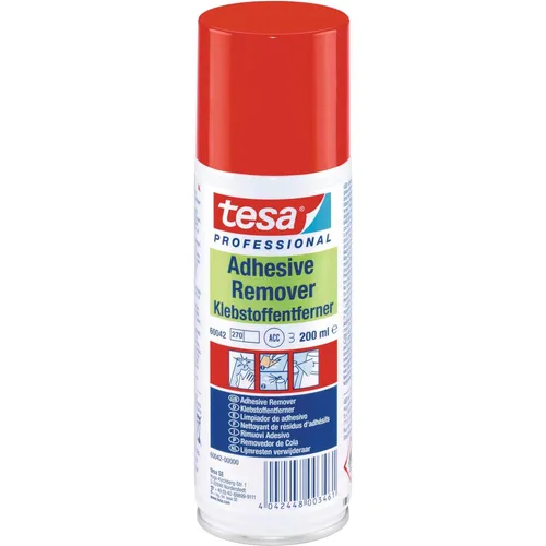 tesa ADHESIVE REMOVER Klebstoffentferner Spray, entfernt Klebereste, 200ml Dose (60042-00000-02)