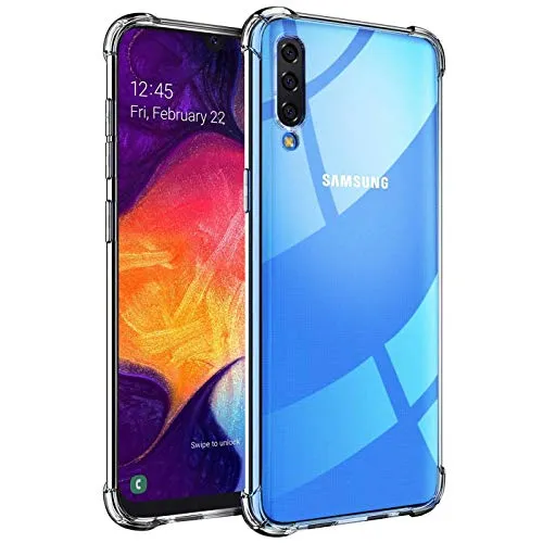 CoolGadget Rugged Handyhülle für Samsung Galaxy A50 / A30s Rugged Case, stoßdämpfende TPU Hülle Transparent Klar, kompatibel mit Samsung Galaxy A50 / A30s (6,4 Zoll)