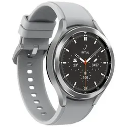Galaxy Watch 4 Classic 46mm - Silver, sAMOLED Display, Wear OS und langlebige Gorilla Glass DX+ für optimalen Schutz