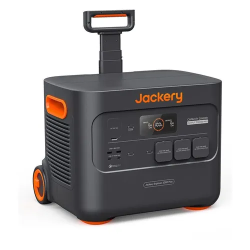 Jackery Explorer 2000 Plus - Tragbare Powerstation mit 3 Steckdosen - Powerstations - Gigantische Kapazität von 2042Wh, ideal für Outdoor-Abenteuer und Notstromversorgung.