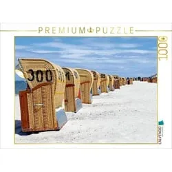 CALVENDO Puzzle CALVENDO Puzzle Ostseestrand vor Laboe in der Kieler Förde 1000 Teile Lege-Größe 64 x 48 cm Foto-Puzzle Bild von Tobias de Haan, 1000 Puzzleteile