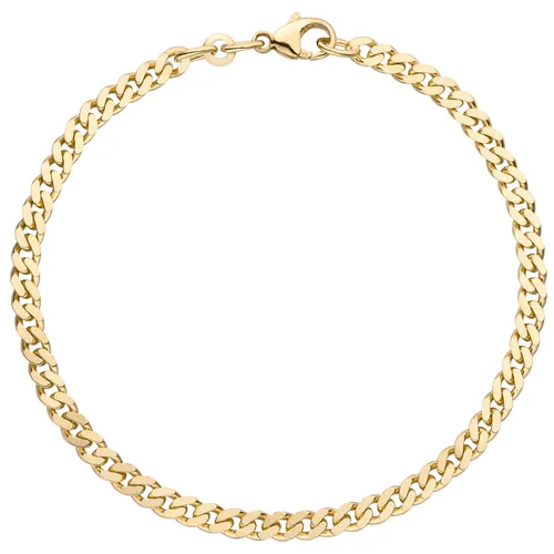 333 Gold Gelbgold Panzerkette Armband 21cm - Massives Armband aus 333 Gold (8 Karat), ideal für jeden Anlass. Die diamantierte Oberfläche sorgt für einen eleganten Glanz. Hochwertige Verarbeitung, Länge: 21 cm.