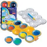Pelikan mini-friends Wasserfarbkasten 8 Farben - Schreibutensilien – Bunter Wasserfarbkasten mit 8 lebendigen Farben, ideal für kreative Bastelprojekte und Malspaß für Kinder.