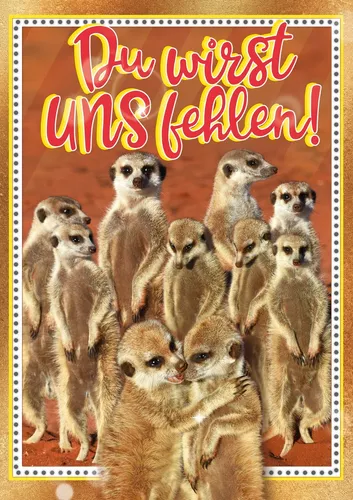 Abschied - Great Cards - Soundkarte und Lichtkarte im Format 21,0 x 29,7 cm - "E