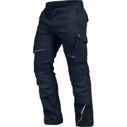 Bundhose-Flex-Line Marine/Schwarz, Größe 58 - Robuste Arbeitskleidung - Arbeits- & Schutzkleidung, strapazierfähige Bundhose mit Reflektoren, Kniepolstertaschen und hohem Tragekomfort für optimale Bewegungsfreiheit.