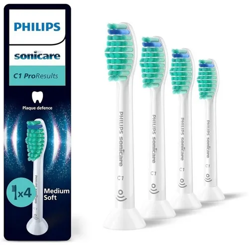 Philips Sonicare ProResult Standard (4 x) (HX6014/07) - Zahnpflege, Hochwertige Zahnbürstenköpfe mit optimaler Reinigungsleistung für ein strahlendes Lächeln und gesunde Zähne.