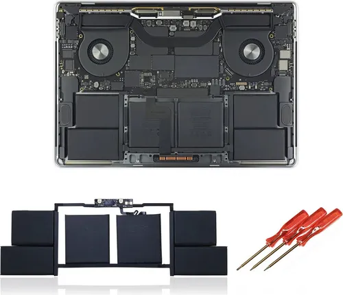 TRADEBIT Akku Ersatz kompatibel für Apple Macbook Pro 15 2017 A1707 A1820 - Li-Ion - 6667 mAh - A1820
