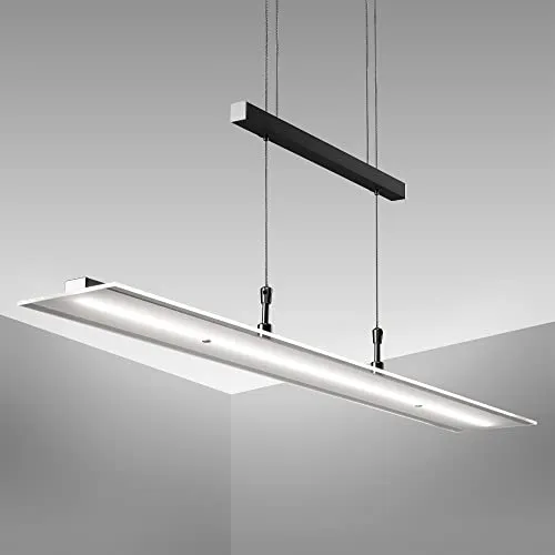 B.K.Licht LED Pendelleuchte - Stufenlos höhenverstellbar und dimmbar - Lampen - Hochwertige Hängeleuchte mit stufenloser Höhenverstellung und dimmbarer warmweißer Lichtfarbe, ideal für Esszimmer und Wohnzimmer.