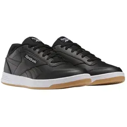 Reebok Unisex Sneaker Core Black FTWR White Rubber Gum 01, 42 EU - Herren-Sneaker aus beschichtetem Leder mit flacher Sohle, ideal für lässige Looks und den ganzen Tag bequem.