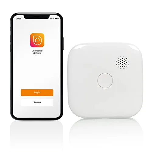 Smartwares WiFi-Rauchmelder - 85 dB, FSM-12601 - Rauchmelder mit WiFi-Funktion, warnt zuverlässig bei Rauchentwicklung und bietet zusätzliche Sicherheit durch Smartphone-Benachrichtigungen.