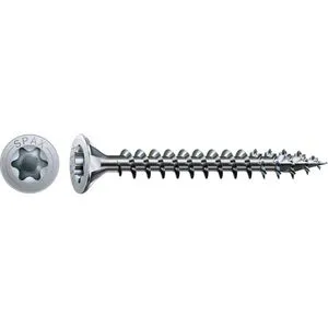 SPAX Universalschrauben T20 Senkkopf WIROX 4 mm x 30 mm, 1.000 St. - SPAX Universalschrauben T20 Senkkopf WIROX 4 mm x 30 mm, 1.000 St. - für stabile Verbindungen in Holzprojekten. Mit optimierter 4CUT-Spitze und Vollgewinde für zuverlässigen Halt und einfache Handhabung.