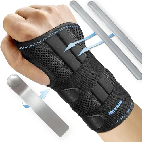 AGILE NOW Handgelenkbandage Performance Up - Atmungsaktive Handgelenkstütze für links und rechts, flexible Kompression für Sport und Alltag