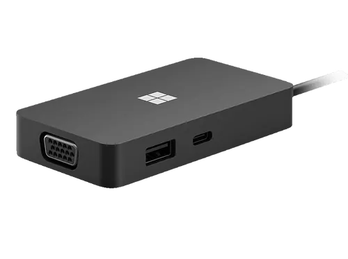 Microsoft Surface USB-C Travel Hub - USB-C Hub mit 5 Anschlüssen, ideal für unterwegs und vielseitige Konnektivität