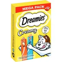 Dreamies Katzen-Ergänzungsfutter Katzenleckerli Creamy mit Huhn & Lachs 120 g
