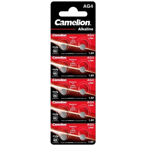 Camelion Knopfzelle AG 4 Alkaline 1,5 V - Quecksilberfrei, hochwertige Qualität und modernste Technologie für zuverlässige Energie