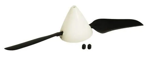 Arkai Klappluftschraube 4,5x3, weißer 28mm Spinner, Leichtbau