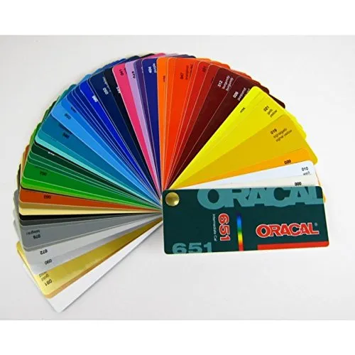 Farbfächer Oracal 651 Plotterfolie - Praktischer Farbfächer für Oracal 651 Plotterfolie, ideal zur Auswahl und Kombination von Farben für kreative Projekte in Küche, Haushalt & Wohnen.