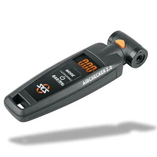 SKS GERMANY AIRCHECKER Digitaler Luftdruckprüfer - Werkzeug & Flickzeug, präzise Echtzeitmessung bis 10 bar und praktische Ablassfunktion für optimierten Reifendruck.