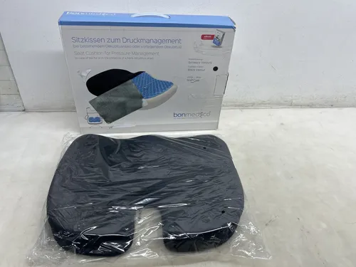 bonmedico Orthopädisches Sitzkissen mit Gel-Schicht - Komfortables Sitzkissen aus Memory Foam mit abnehmbarer Abdeckung. Ideal für längeres Sitzen und zur Unterstützung der Körperhaltung.