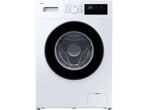 Samsung Waschmaschine WW90FG3M05AW, 9 kg, 1400 U/min - Waschmaschine mit 9 kg Fassungsvermögen, ideal für große Familien. Ausgestattet mit Invertermotor für leisen Betrieb und QuickPowerWash für schnelle Wäsche.