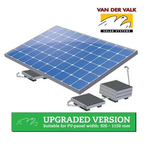 ValkBox 3 - Flachdachmontage 17° Aufständerung für Solarmodule - Befestigungsmittel für Solarmodule, innovative Montage ohne Bohren und optimaler Neigungswinkel von 17° für maximale Energieausbeute.