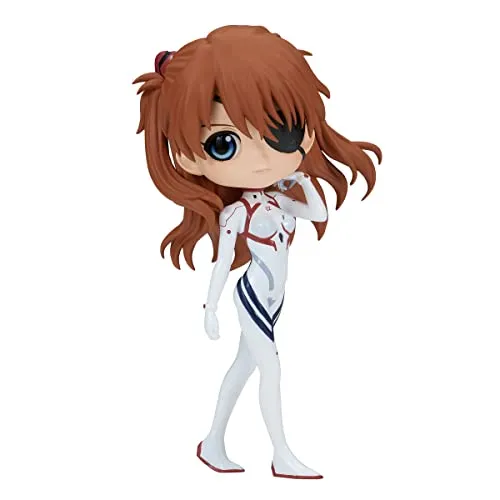 Banpresto Q Posket Figur Asuka Shikinami Langley Evangelion: 3.0+1.0, Plugsuit Style 14 cm - Menschen-Spielfiguren, detailgetreue PVC-Figur von Asuka aus Evangelion, perfekt für Sammler und Anime-Fans, mit Basishalter und umweltfreundlicher Verpackung.
