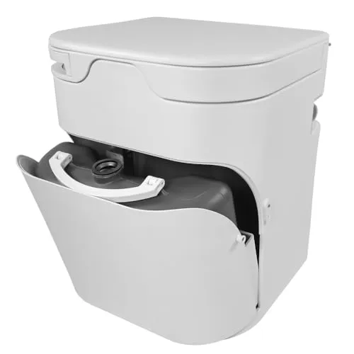 ToMTuR OGO (Version 4) Trenntoilette mit elektrischem Rührwerk - Premium Komposttoilette für geruchfreies, chemiefreies Toilettenerlebnis mit 2 Wochen Reichweite und extrem leisen Lüfter bei nur 14 dB.