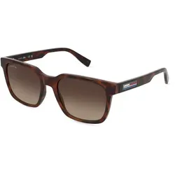 Lacoste L6028S Herren-Sonnenbrille Vollrand Eckig Bio-Kunststoff-Gestell, Havanna