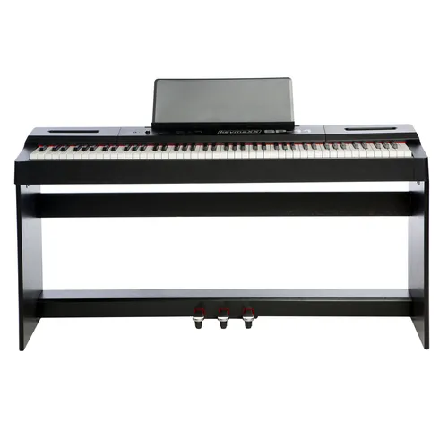 E-Piano keymaXX SP-11 - Digital Piano mit 88 gewichteten Tasten, Hammermechanik und integriertem USB-MP3-Player für entspanntes Üben. Ideal für Einsteiger und Fortgeschrittene.