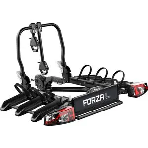 Atera Fahrradträger Forza L für Anhängerkupplung - 2 Fahrräder / 2 E-Bikes, erweiterbar - Fahrradträger für Anhängerkupplung, transportiert bis zu 3 Fahrräder oder 2 E-Bikes, faltbar und abschließbar, ideal für sicheres Reisen.