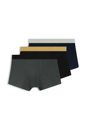 BOSS Trunk 3P MetallicM G 10259785 - Komfortable Unterwäsche - Dreierpack hochwertige Trunks aus 53% Baumwolle, 35% Lyocell und 12% Elastan. Für optimalen Tragekomfort und perfekte Passform im Alltag.