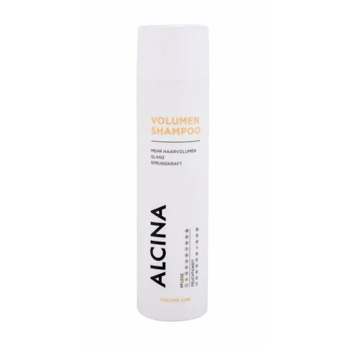 Alcina Volumen Shampoo 250 ml - Für feines Haar - Mildes Shampoo für feines Haar mit speziellen Pflegefaktoren. Stärkt die Haarstruktur und sorgt für mehr Volumen und Glanz, ohne das Haar zu beschweren.
