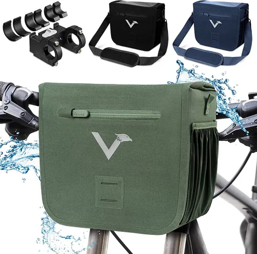 Valkental® x KLICKfix® Lenkertasche 7L - wasserdicht und robust - Fahrradtasche mit 7L Volumen, ideal für lange Radtouren. Aus PVC-freiem Material, mit wasserdichter Handyfolie und KLICKfix-Kompatibilität für einfachen Transport.