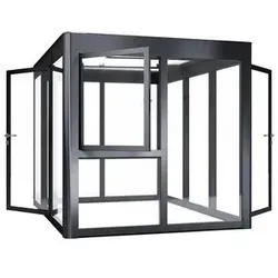 SunElements Zusatztür Anthrazit-metallic - Zubehör für Gewächshäuser – Stilvolles Upgrade mit langlebigem Aluminium und 6 mm rauchgrauem Acrylglas, ideal für individuelle Anpassung und einfache Installation.